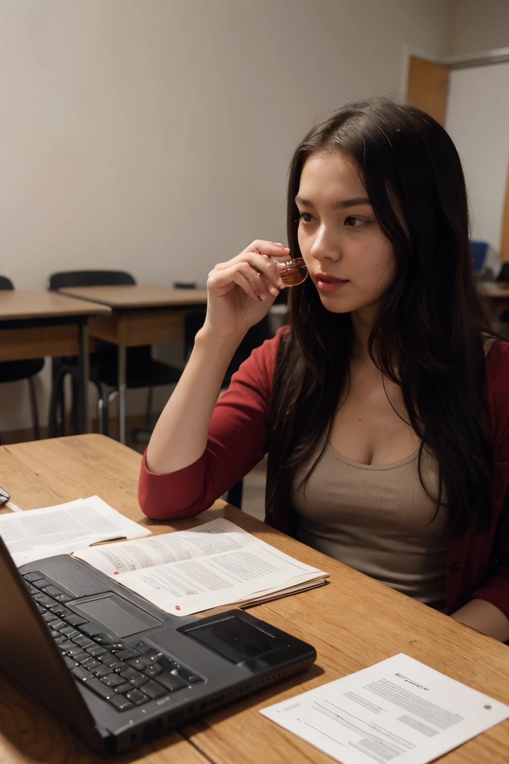 A student did five years of high school entrance exams and three years of simulations, While looking at the 58.com website, There is a wine vessel next to it.,An old umbrella