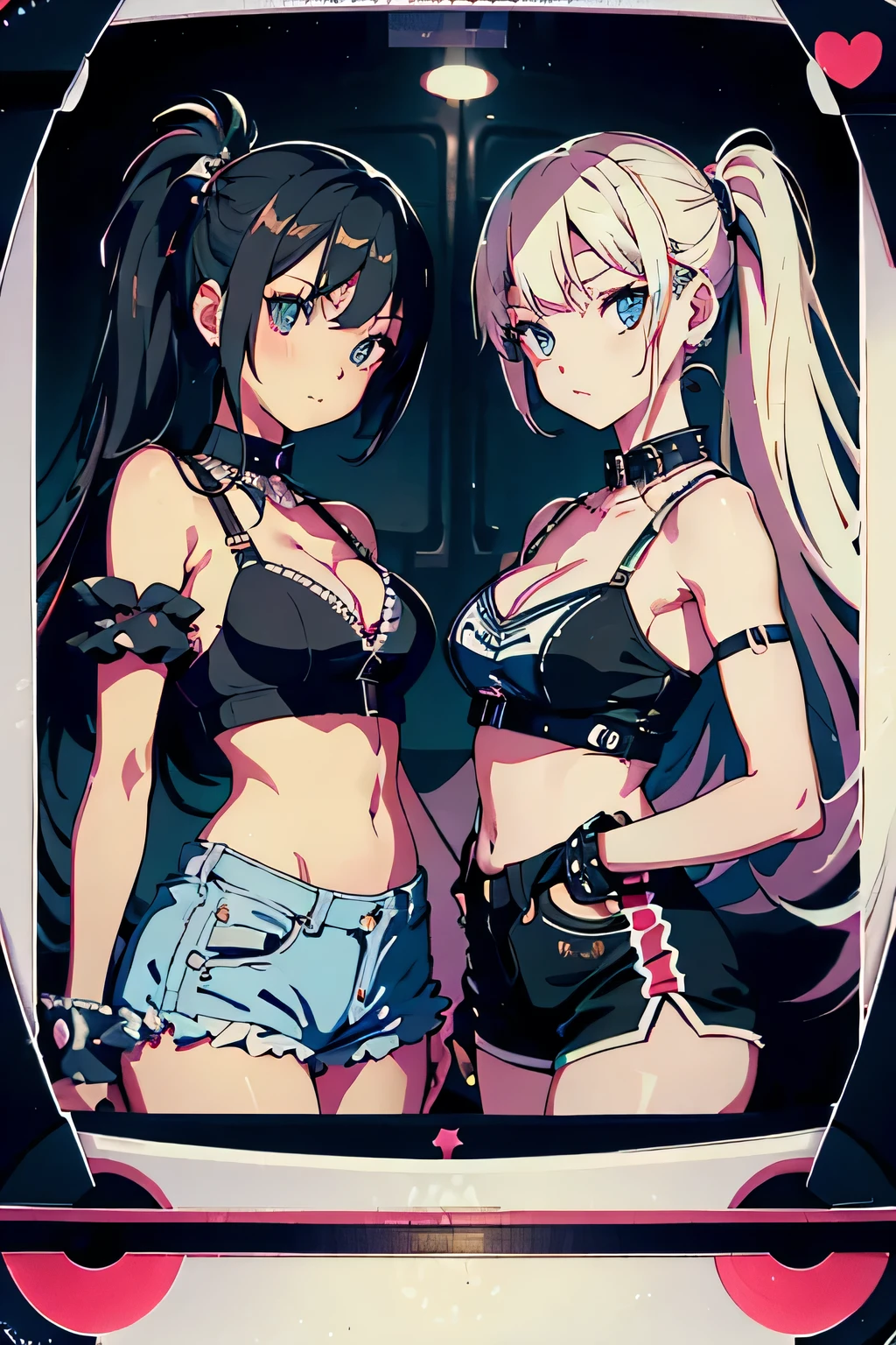 Physical Appearance:
Hair: Orange with black highlights, tied into two ponytails shaped like jaws, similar to Mawile from Pokémon.
Eyes: Pink, bright, and expressive.
Build: Slim and athletic.
((two girls having sex)) ,longitud media del cabello,Masturbation behavior, chorros, orinar, Pussy juice, Pussy, clitoris, public, They are standing, polera rota abierta, muchos fluidos, ahegao expretion