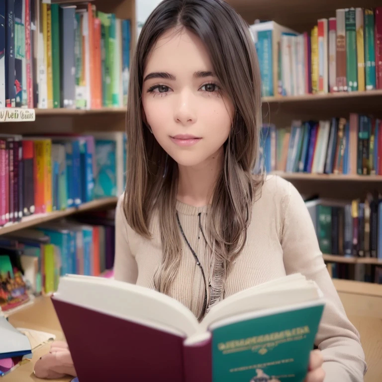 "A young 17 year old girl named Sofia lives in a small town by the sea. Ela tem longos cabelos cacheados castanhos, olhos verdes brilhantes e um sorriso contagiante. Jessica rabit is an avid reader and spends most of her time at her local library, devouring fantasy and science fiction books. She also loves to spend hours drawing in her notebook., creating imaginary worlds and unique characters. Recentemente, Sofia descobriu um antigo mapa em uma loja de antiguidades da cidade, and now she is determined to unravel the mystery he holds about a treasure lost centuries ago in the region. With your tireless curiosity and adventurous spirit, Sofia embarca em uma jornada emocionante para desvendar segredos escondidos e descobrir mais sobre si mesma no processo."
