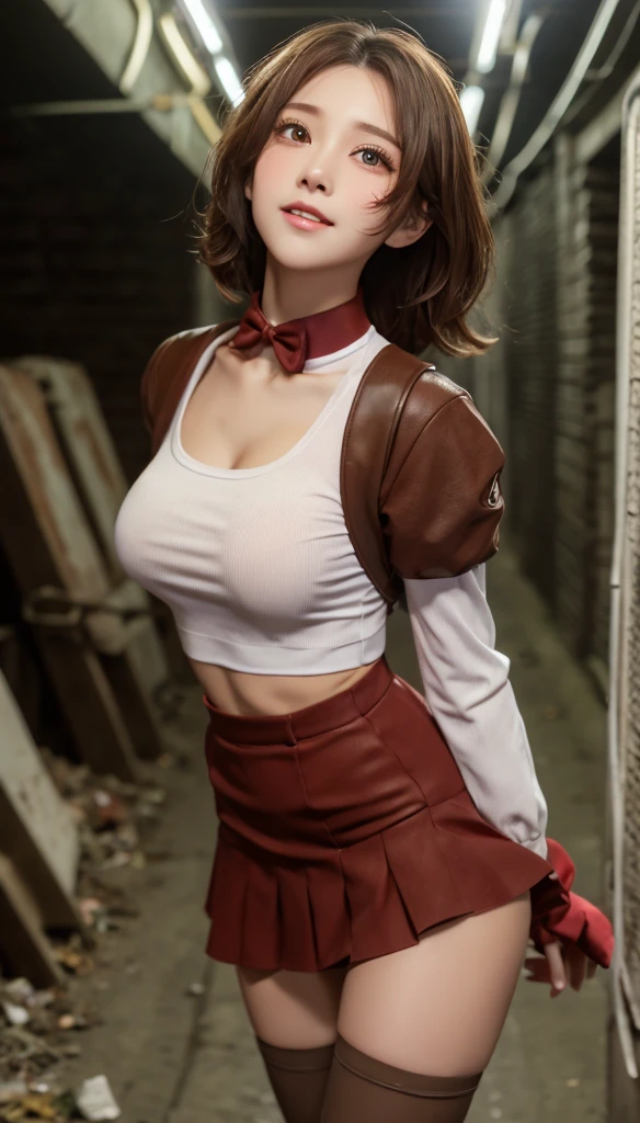 （(1girl in:1.8)）,（(Holding objects in your hands:0.1）、（(From below:1.2)）、（(slenderbody:1.5)）、（(Colossal tits:1.4,cleavage of the breast:1.2)）,（(colourfull:1.5,wearing cheerleader costume:1.5,Microflare skirt:1.5)）、（(Standing Pose:1.3,open the legs widely:1.1)）、Rocket Big 1.2、Straight in front photo:1.8、Photo above the knee:1.5、8k wallpaper,high resolution,（(Photoreal Stick:1.4)）,masutepiece,Best Quality,Perfect Lighting,Detailed Lighting,Dramatic light and shadow,Ray tracing,（Perfect Anatomy:1.4）、（(Looking at Viewer)）、A detailed face、A detailed eyes、Detailed clavicle、real looking skin、20yr old、（(A smile:1.1)）、（(Brown semi-shorthair:1.3)）、Brown-eyed、eye line、Red Lip、dress room