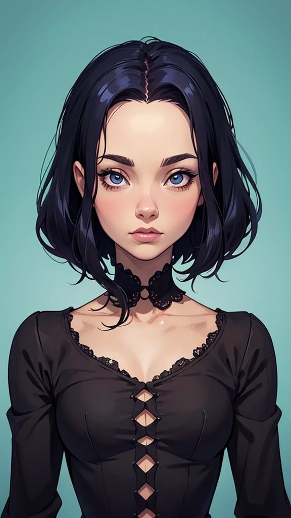 Personagem Christina Ricci cabelo preto estilo Morticia AddamsImagem de desenho animado de uma mulher .cartoon style illustration, estilo de arte dos desenhos animados, estilo de arte dos desenhos animados, digital illustration style, design de personagens altamente detalhado, arte Personagem Christina Ricci cabelo preto estilo Morticia AddamsImagem de desenho animado de uma mulher .cartoon style illustration, estilo de arte dos desenhos animados, estilo de arte dos desenhos animados, digital illustration style, design de personagens altamente detalhado, arte digital detalhada fofa, City fan art, Design de personagens de retrato, beautiful digital illustration, retrato de alta qualidade, Arte em quadrinhos, jovem expressando desejo sexual. Corpo inteiro escultural