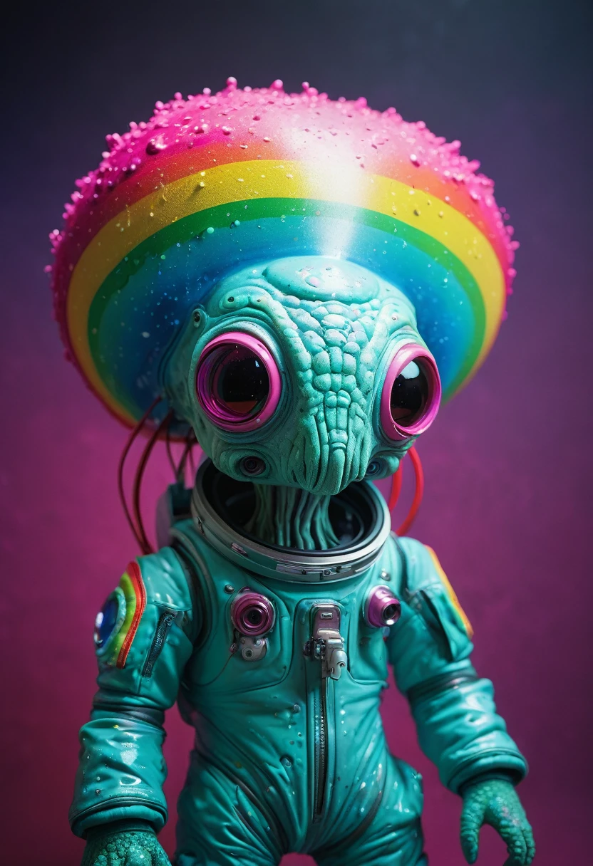 8K, ARTISTIC photogrAphy, best quAlity, mAsterpiece: 1.2), A (potrAit:1.2) Don Bluth Style ASTRONAUT Cthulhu pink Toon Doll, full body RAW candid cinema, cyan hair, 16mm, color graded portra 400 film, remarkable color, ultra realistic, sad admosphere, dark lighting, oppressive atmosphere, depressive colors, kodak portra 400, photograph,r, Natural Light, Pinhead lighgts, blur reflection, Brush Strokes, Smooth, abstract, Splatter, Oil On Canvas, rainbow colors, fractal isometrics details bioluminescens : a stunning realistic photograph of wet bone structure, 3d render, octane render, intricately detailed, titanium decorative headdress, cinematic, trending on artstation | Isometric | Centered
