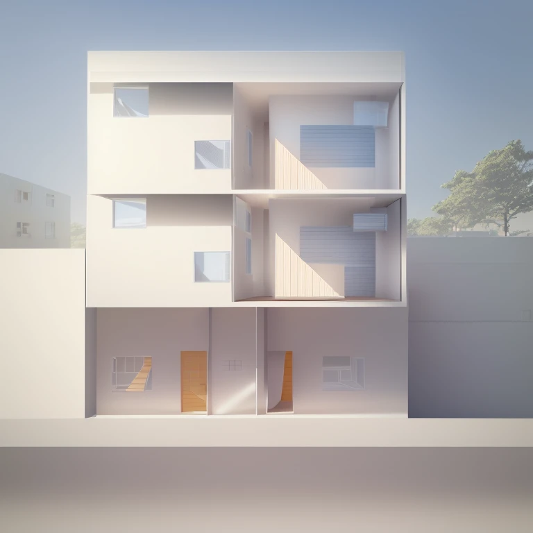 a drawing of a house with a lot of windows and a door, architectural drawing, plan drawing, architectural plan, plan, archdaily, architectural section, flat drawing, japanese house, 2d side view, complete house, elevation view, axonometric, isometric view, architecture drawing, one house, isometric drawing, isometric view from behind, housing architecture