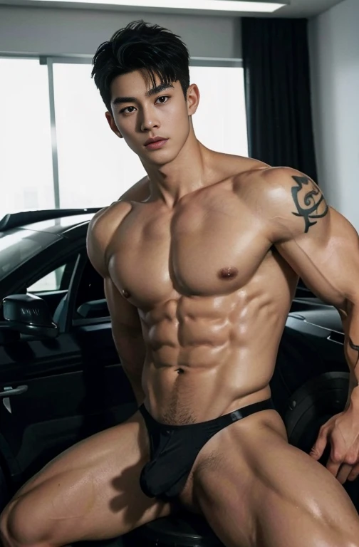 2 young handsome chinese guys,20-22 years old,super realistic, super detailed, human skin, mess curly hair, erotic police officers,Interpol,manly Police,perfect studio light, Handsome,musculous,strong sport body, lean muscles,big chest abs, hairy bodies,handcuff, sexy police(Fine eye 1:3),Black eyes,full bodyesbian, full body tattoo, tattoo chest, tattoo hands, tattoo arms, tattoo back, muscles, Inspired by Bian Shoumin, Inspired by Xiao Yuncong, yihao ren, yanjun cheng, jinyiwei, inspired by Huang Gongwang, xintong chen, naked body, big chest abs, bare butts, nice juicy butts, long big dick masturbate , correct dick shape, sexy, open legs, luxury super car show room background,