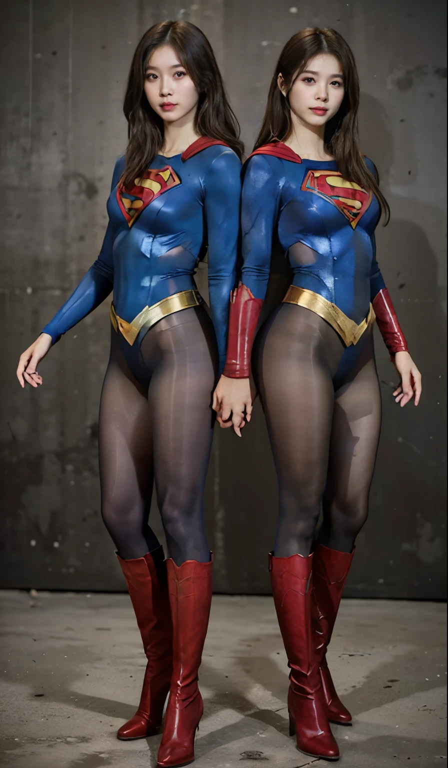 No background、(((Beautiful legs in black tights.)))、(((Legally express the beauty of your smile)))、((((Make the most of your original images)))、(((Body-fitting Supergirl costume)))、(((Supergirl Costume)))、(((Short beautiful hair)))、(((suffering)))、(((Please wear black tights....、Wear red boots)))、((Best image quality、8k))、((highest quality、8k、masterpiece:1.3))、(((Preserve background )))、Sharp focus:1.2、Beautiful woman with perfect figure:1.4、Slim Abs:1.2、Wet body:1.5、Highly detailed face and skin texture、8k