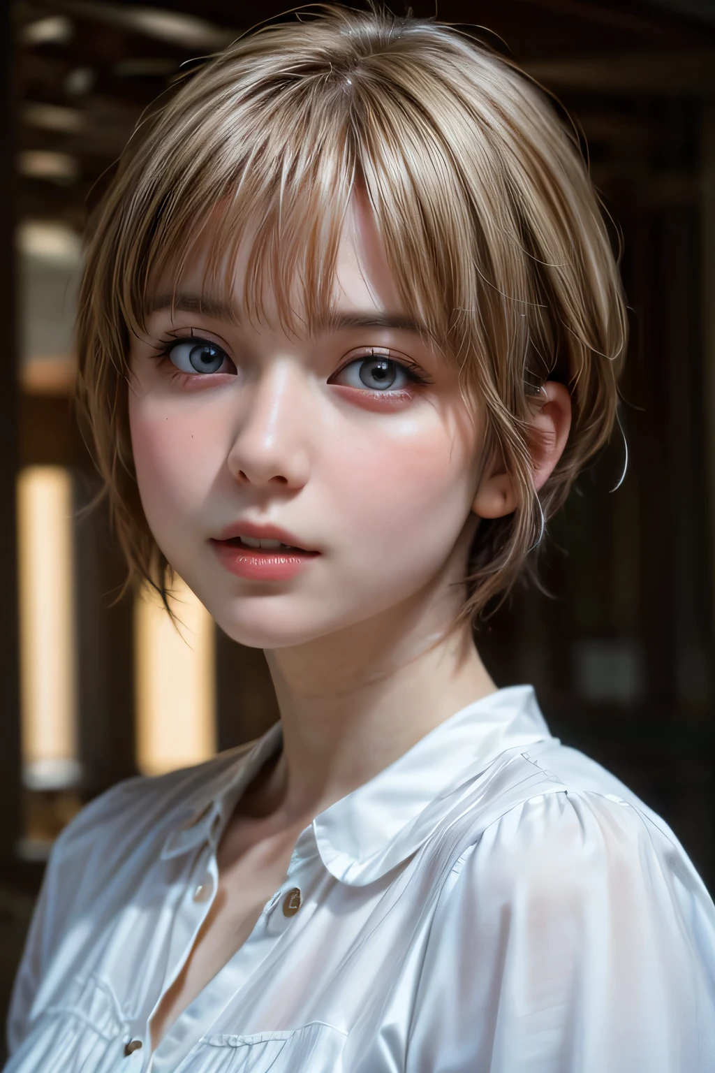 (NSFW:-1.5), (masterpiece:1.3), (8k, photorealistic, RAW photo, best quality: 1.4), 
cinematic lighting, 
(1boy), beautiful face, (realistic face), 
beautiful hairstyle, (short hair :1.5),
realistic eyes, beautiful detailed eyes, 
(realistic skin), beautiful skin, 
(blouse), 
absurdres, attractive, 
ultra high res, ultra realistic, highly detailed, 
golden ratio, kamishiraishimoka, 
