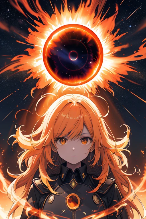 a dramatic solar eclipse,beautiful detailed sun,flaring solar corona,intense solar flares,stunning celestial phenomenon,glowing plasma loops,striking chromosphere,vibrant solar prominences,dramatic chiaroscuro lighting,dramatic cinematic composition,warm color palette,dramatic sense of scale,highly detailed photorealistic render,award-winning digital art