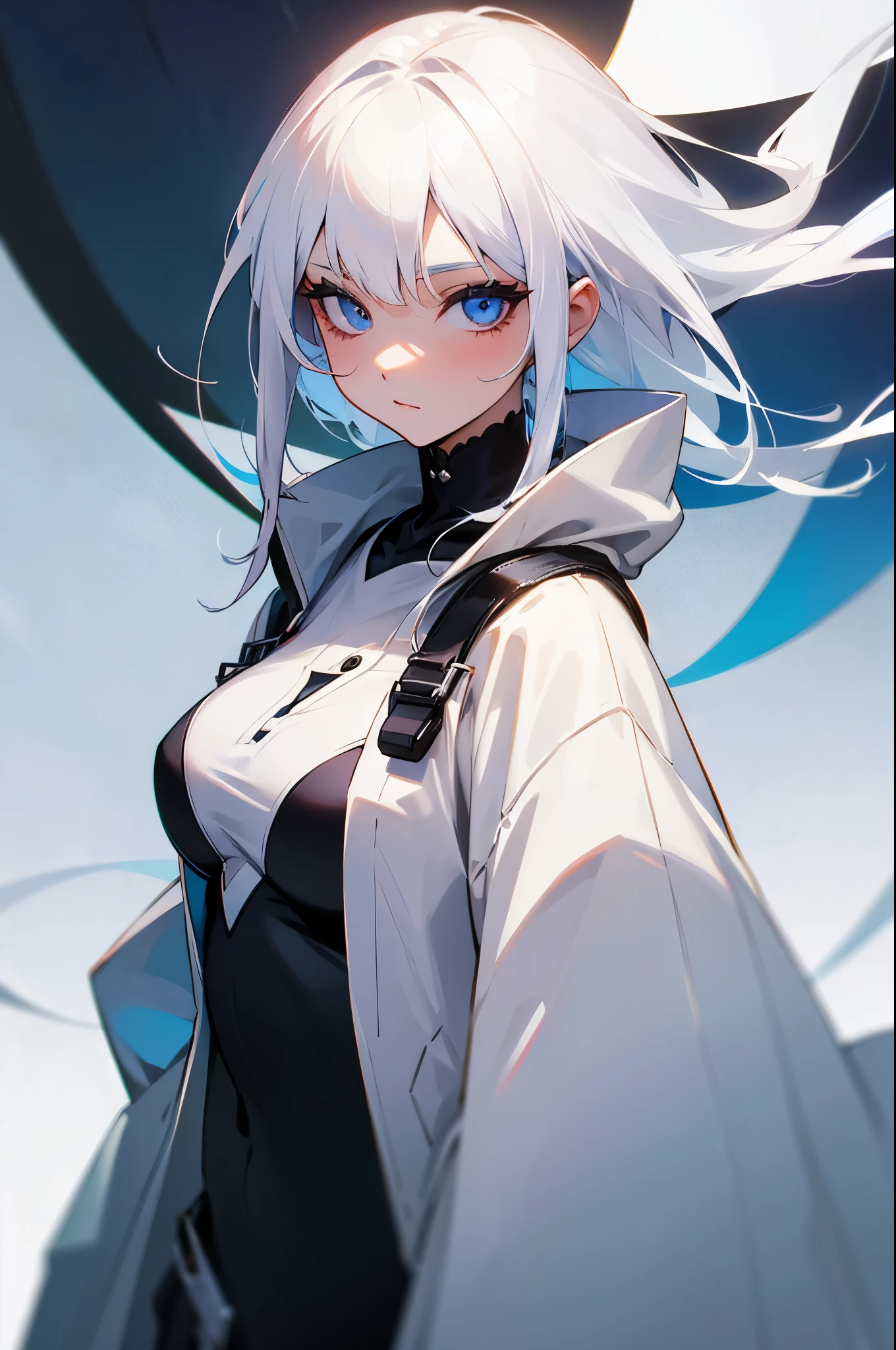 White Hair Beautiful girl model