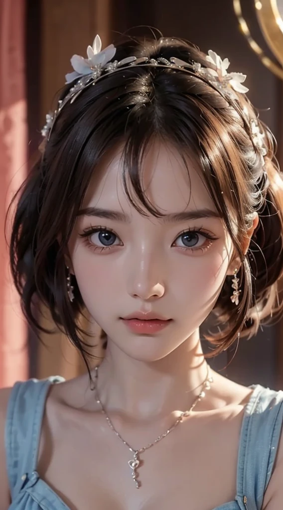 (best quality:1.4), (Ultra-high quality), (Super detailedな), 1 beautiful girl, Super cute, Beautiful face and eyes, (The face is shy), (Don&#39;t look here), (White , Light blue pleated mini skirt:1.5),  (Beautiful and incredibly big breasts:1.3), (Lower chest:1.3), (slim body:1.1), (Composition seen from the side), (Slender legs), (stand with one&#39;inner thigh:1.2), (Thin waist), Real skin texture, (Bangs), Bright and shiny lips, The beauty goddess arrives, Beautiful background, Golden Ratio, Concept Art, Super detailed, precise, Advanced Details, outdoor, sexy art, Surrounded by beautiful sunsets, Bright Light, Super exquisite illustration details, Highly detailed CG integrated 8k wallpaper, original photo, Professional photos, movie lighting, Boundary depth written, No, (Nipple protrusion will push up), (The shape of the nipple protrusions is uniform:1.3), Jacket,Tops fit snugly ,(Barefoot in high heels:1.1)