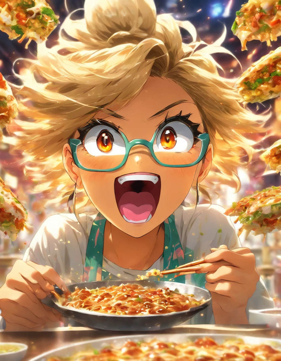 Okonomiyaki Glasses woman