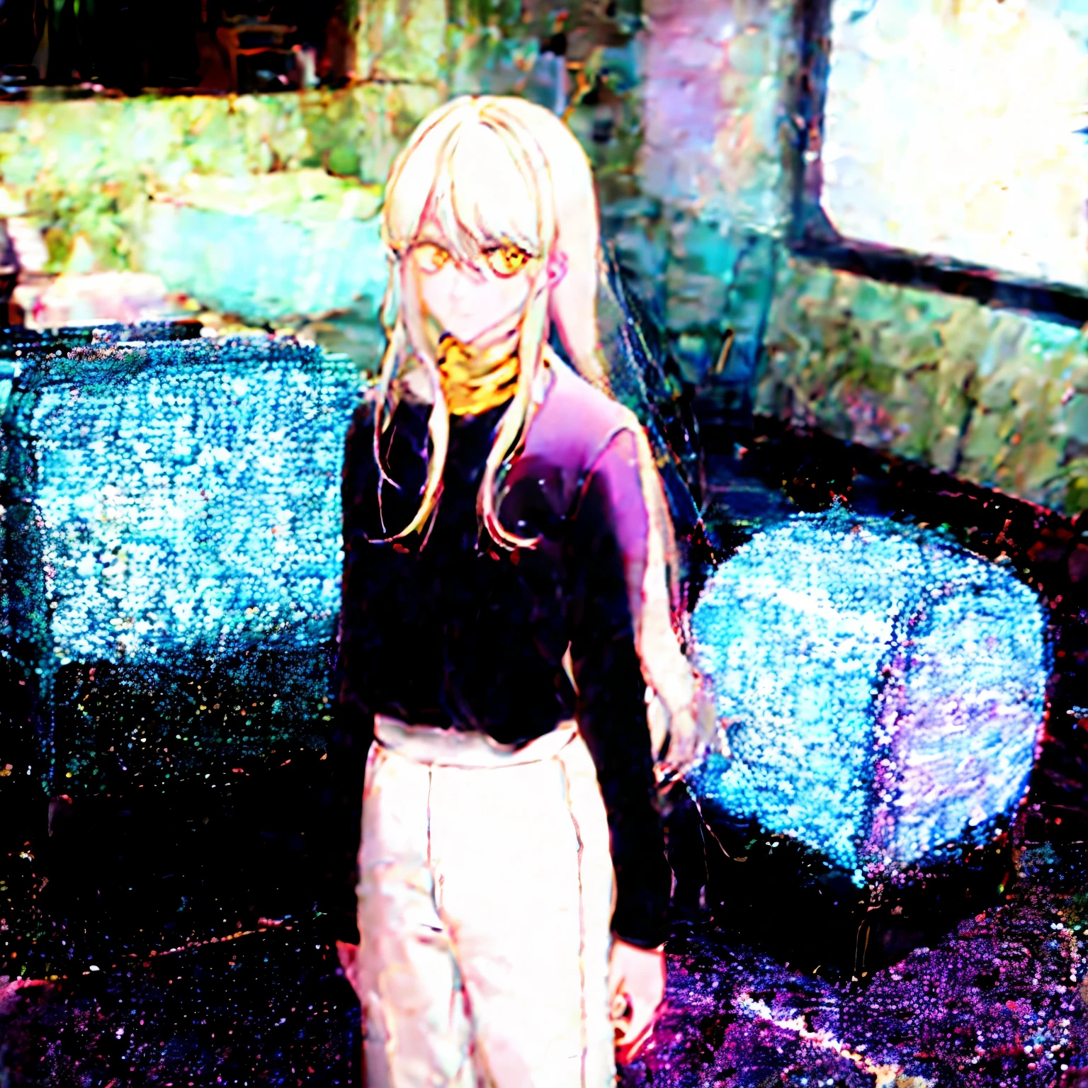 High quality,anime style, a young men, medium length white hair, golden eyes, 14 year old body