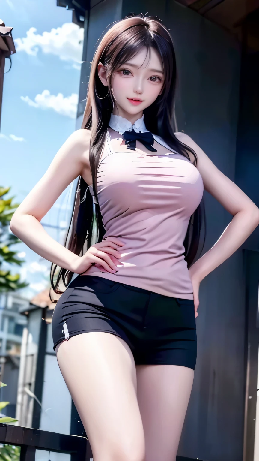 （Very delicate and beautiful：1.2）super model,,Big Breasts,Beautiful breasts,voluptuous,【bike shorts】,,【3girls】,,highest quality, High resolution, 8K,, Large Breasts,,Panty shot, Vivid details,Frills ,Idol Group,Idol Costumes,mini skirt,Girl kicking,blush,Sweet smile