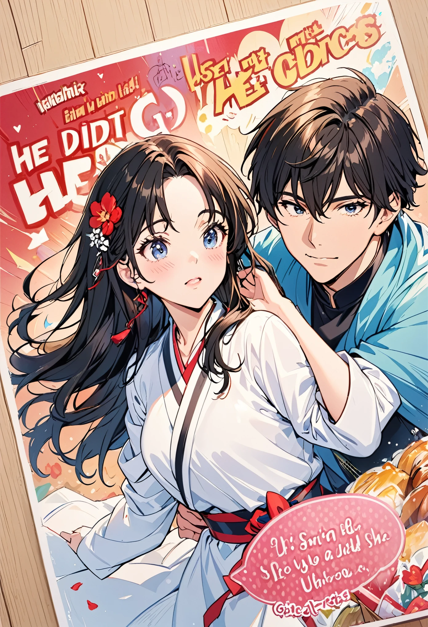 1 Girl,He didn't,Large Breasts,red lips,Smile,Ponytail,Practical