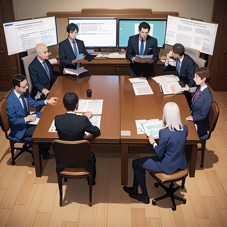 In a closely guarded building in the capital, many elderly people are holding meetings, offices, televisions