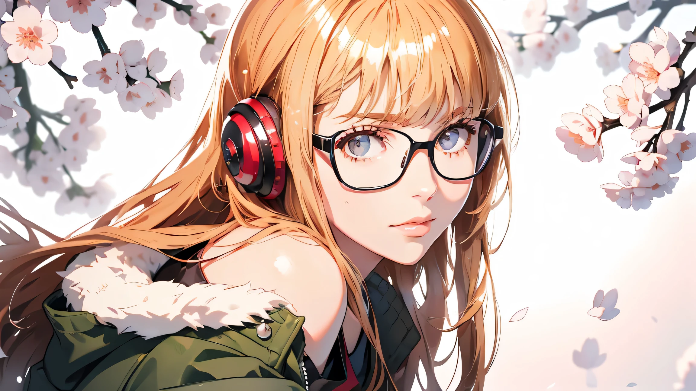 masutepiece, Best Quality, hight resolution, 1girl in, futaba sakura, Blunt bangs, eye glassesの, ((high quality eyes)) , Ahoge,orange color hair、 eye glassesの, headphones, bura, Jacket, off shoulders, Fur trim, fur-trimmed jacket, Green jacket, Shorts, ,the golden hour,A smile that showed teeth、1black cat、tea shop、On the counter、Coffee、futaba sakura、((Purple eyes))、orange color hair、eye glasses、,masterpiece、top-quality、Official art、illustratio、ligne claire、(Cool_Color)、perfect-composition、focal、acurate, Anatomically correct、((Sakura tree background)) 、hight resolution, Beautiful detailed glow, masutepiece*Portrait, 3D Face, Realistic, (masutepiece: 1.3), (max resolution: 1.2), (Ultra HDTV: 1.2), cinematric light, 8K resolution, phi ,masterpiece、top-quality、Ultra Detail、(((shiny lips: 1.4)))Beautiful face, acurate, Anatomically correct, phiAlways detailed face and skin texture, Detailed eyes, Double eyelids, tThin eyebrows、 pale skin, Lustrous skin all over the body, Perfect face,Always detailed face and skin texture, Detailed eyes, Double eyelids, Thin eyebrows,Natural cheeks, Glossy skin, Fair skin: 1.2, (Glossy lips: 1.4), (((The most beautiful girl)))、(((beautiful a girl)))、(little blush)、(Beautiful face)、
Delicate and beautiful hair, Delicate and beautiful eyes and face, (Beautiful gorgeous cute western woman:1.3),)(((Very Beautiful face))))(((long lashes))))(((Circular twinkling eyes)))(((Glossy and glossy lips)))
(((Cheeks with a slight reddish tinge:0.8)))(((Neat and straight nose bridge)))、(((Cowboy Shot)))crouching cowgirl,