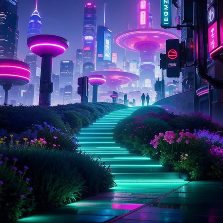 A technological  futuristic techno fantasy metroplois, cyberpunk streets, beautiful, view on the street focus, hyper modern architecture, sky with cosmos, 4k , uhd, photorealistic:1.4, masterpiece, ((at night, on the streets point of view)), ultra beautiful  colours , beautiful  atmosphere, vibrant colors