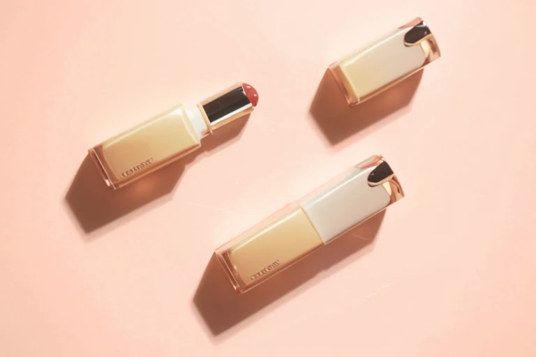 The opened lipstick has a paste texture