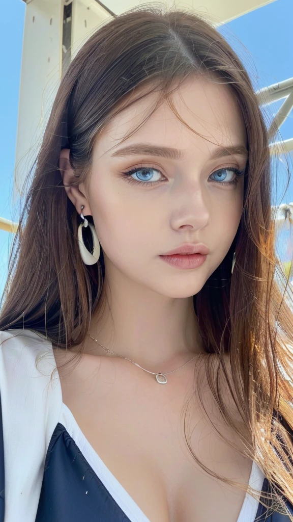 1 beautiful beautiful woman - Scandinavian European appearance (looks like the most beautiful Swedish girl), ((top quality, 8K, Masterpiece:1.retty woman, 1 woman, average breasts:1.3, a slim body:1.1, lush WHITE NIVEOUS long hair, (shower, wet body, wet clothes:1.1), very detailed face, detailed lips, detailed eyes, double eyelids, Detailed blue eyes, Detailed Outstanding Blue Eyes, WHITE NIVEOUS, huge fantastically looking drop earrings