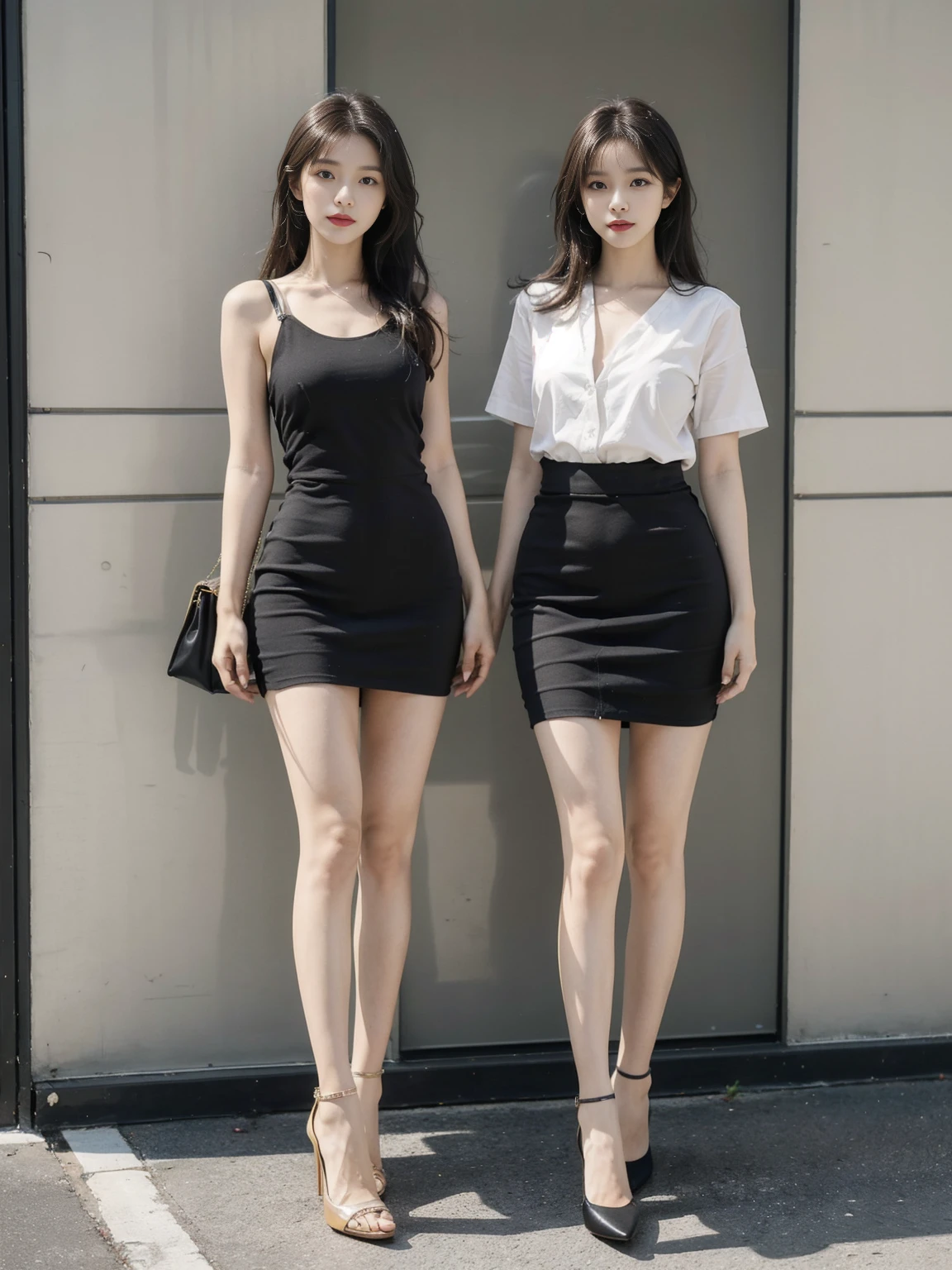 Often appear slim、Fitted design,To highlight the curves of women,Like a fitted dress、Hip skirt, etc.。High heels are a must,Thin or thick heels are acceptable,Increase height and aura。