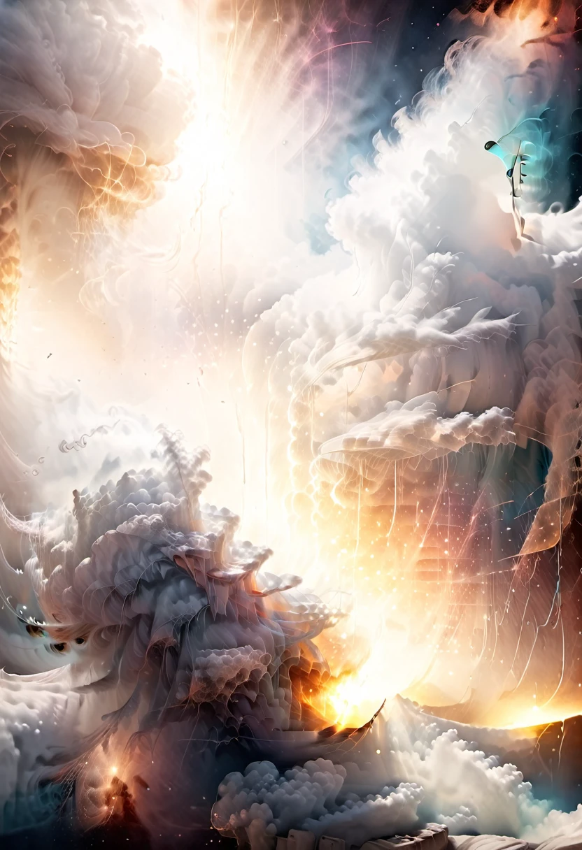 mystical background, ethereal atmosphere, astral heaven, UHD, ghostly smoke