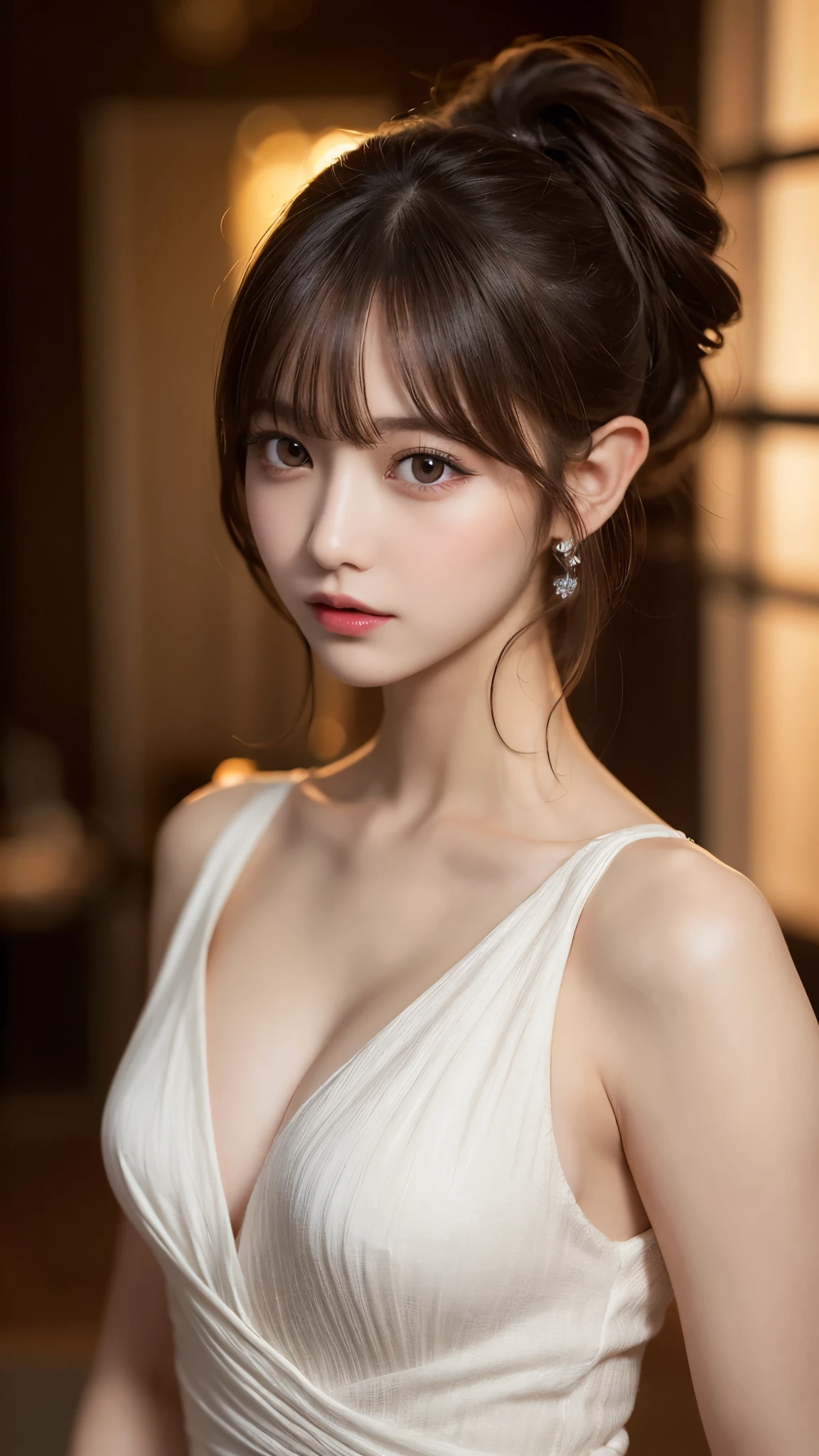 highest quality, shape, Very detailed, In detail, High resolution, 8k wallpaper, Perfect dynamic composition, Beautiful details, dress,Random Hairstyles, Perfect Anatomy,Center of chest, Natural color lip, Random sexy poses,Woman with perfect body,Elf