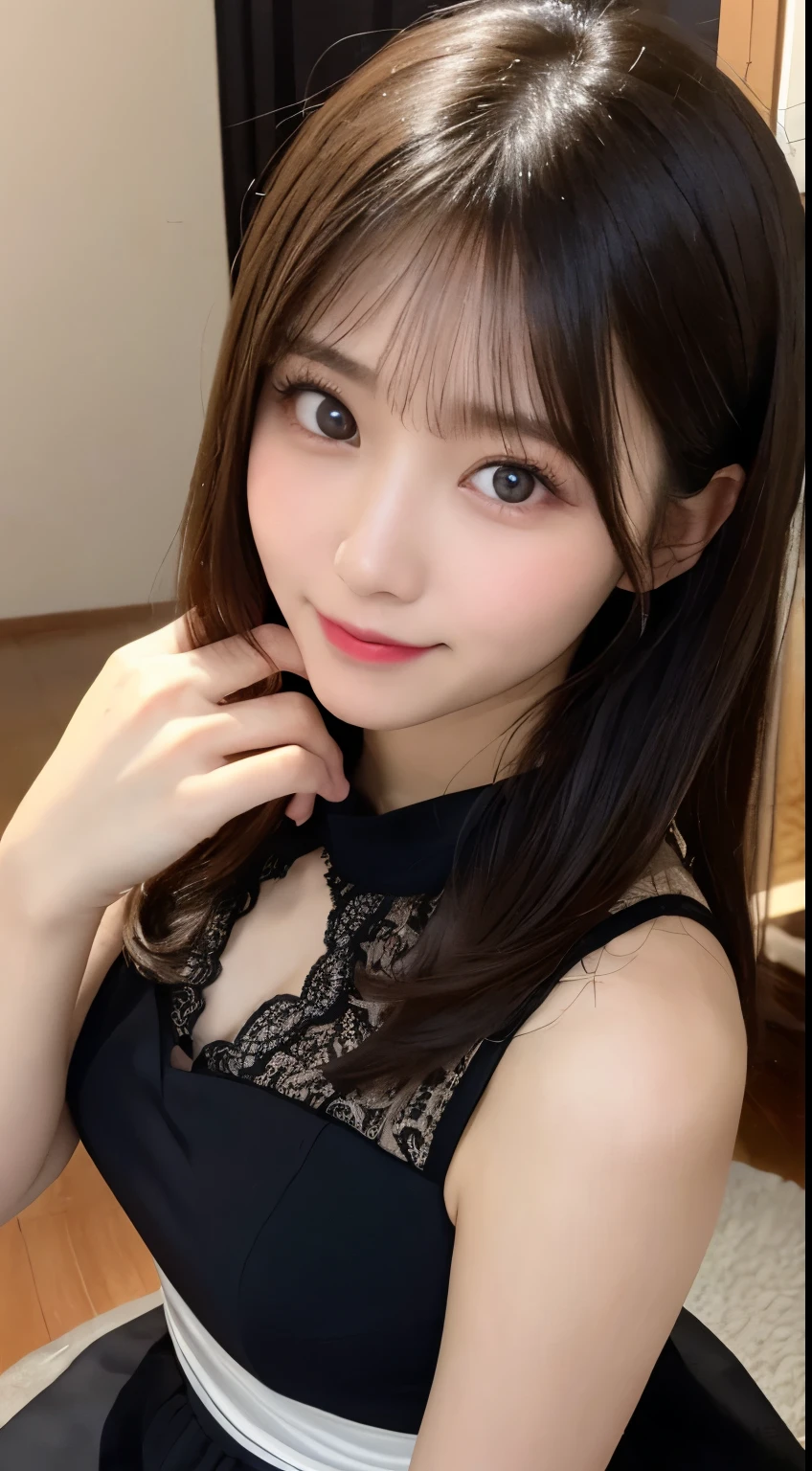 Tabletop, highest quality, shape, Very detailed, finely, High resolution, 8k wallpaper, 完璧なダイナミックな構shape, Beautiful and exquisite,ランダムなcute髪,,Natural color lip, Bold sexy pose,smile、20-year-old girl、cute、Looking into the camera,Always blur the background,Perfect and beautiful face,Slim face and figure,Big eyes、Putting on gal makeup,Small face,Shooting from below、Blurred Background,Elegant feminine face、smile、Actual Photos、Adult ta Fashion(No hat)、Shooting from above、Change pose randomly、Randomly change the shooting angle and position、