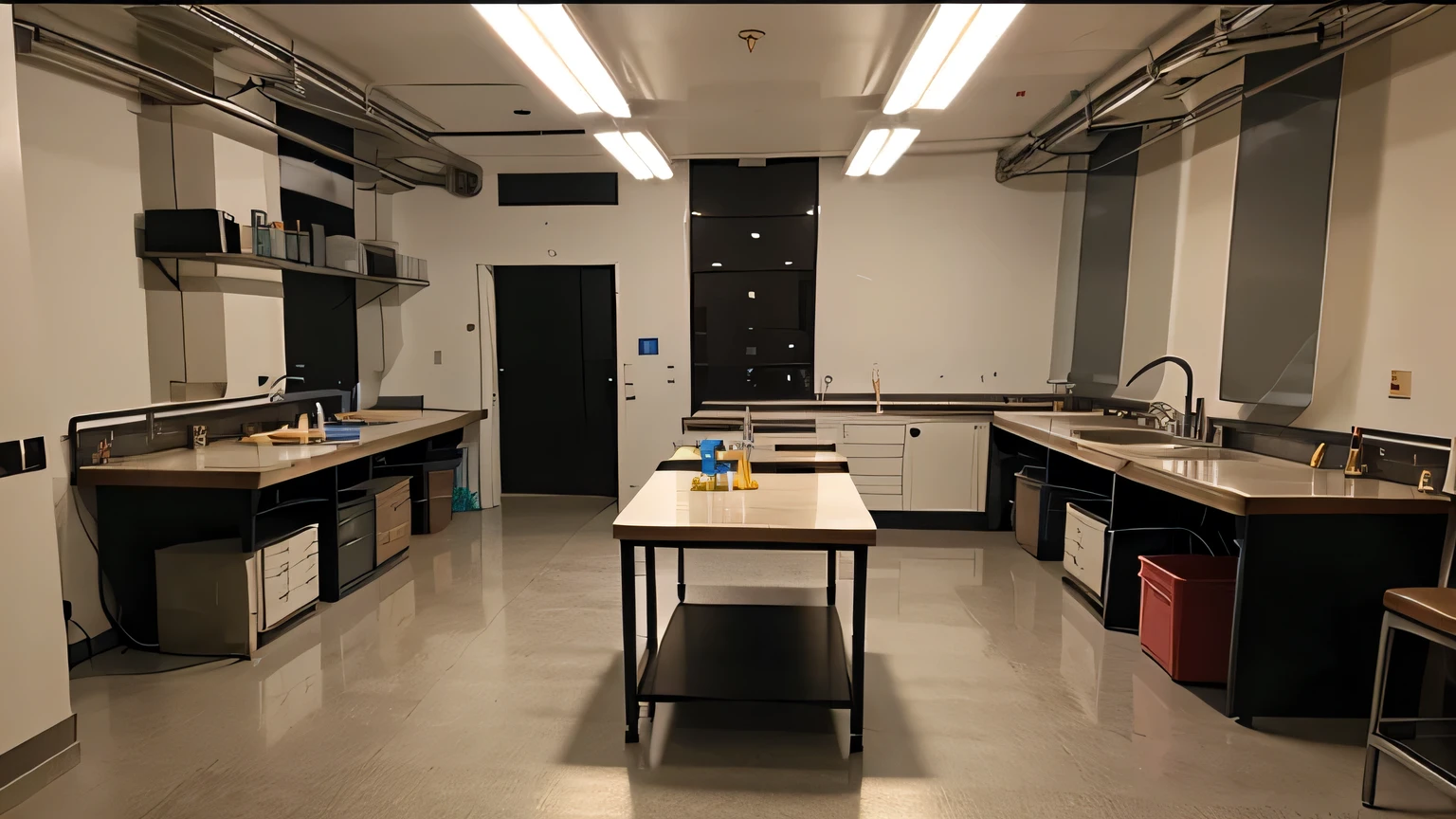 Mesa de laboratorio, Underground laboratory, tenue