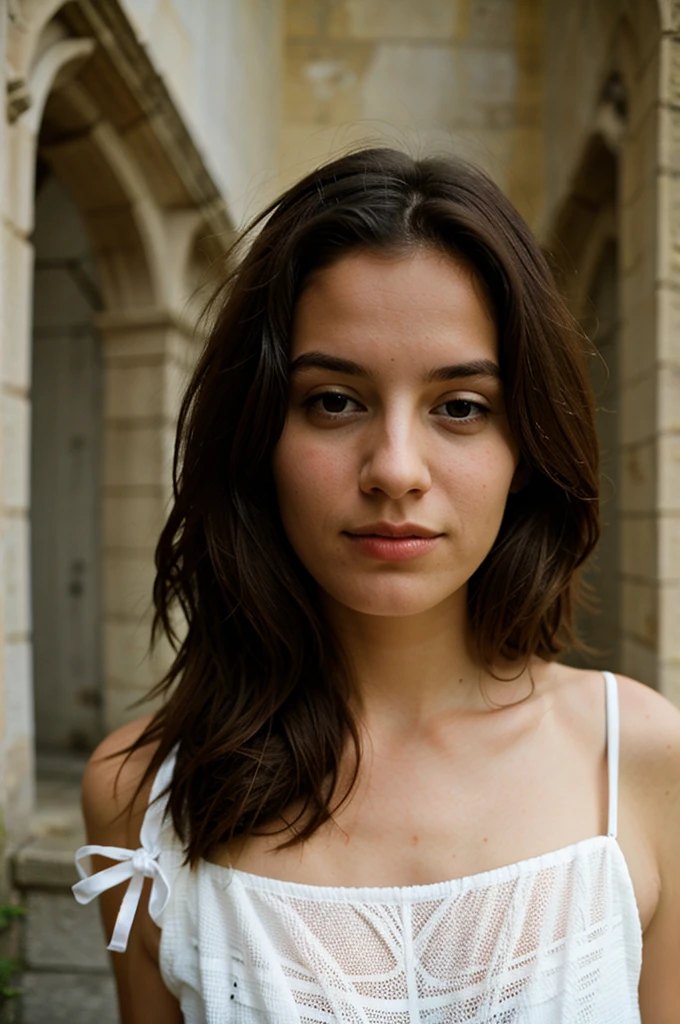 photographie d'une femme brune , (Expression faciale heureuse ), Textured skin, chair de poule, cheveux afro blonds, chemise en flanelle à carreaux avec un jean boyfriend vieilli, tournage d'un cow-boy, dark and mysterious cave with unique rock formations and hidden wonders, Des yeux parfaits, (Aux chandelles,clair-obscur), Support 160 couleurs, shot on ARRI ALEXA 65, Bokeh, mise au point nette sur le sujet, tourné par Don McCullin