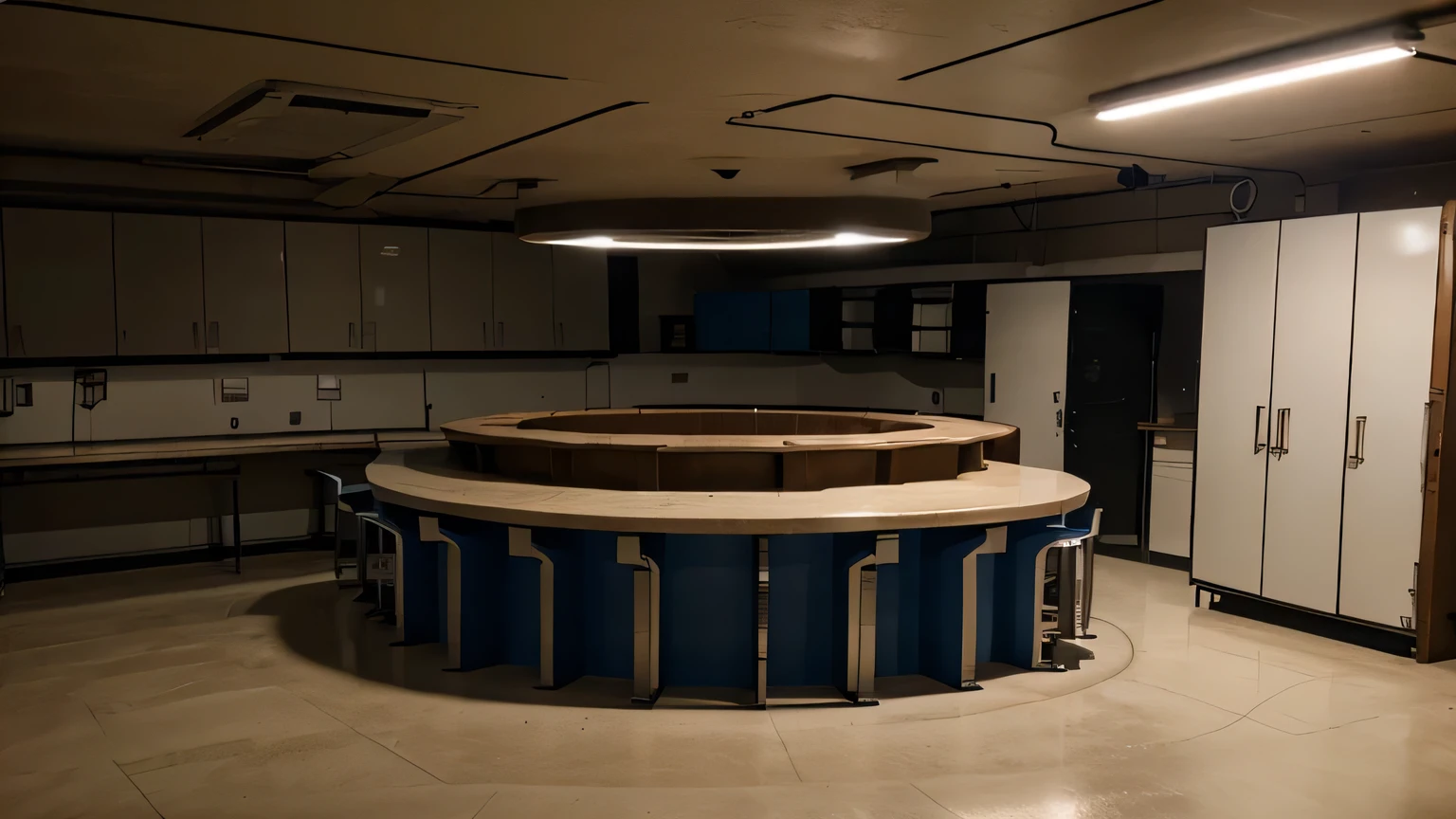 Mesa de laboratorio, Underground laboratory, tenue