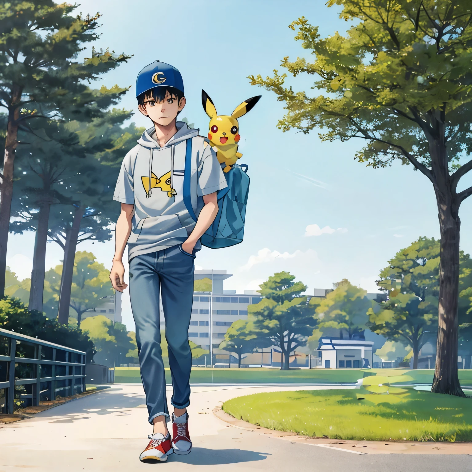 Pikachu's face