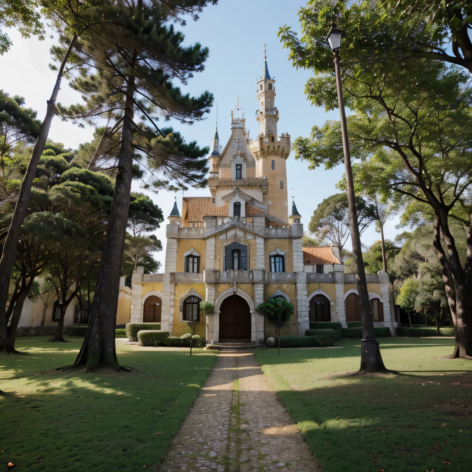 Castelo no meio da floresta