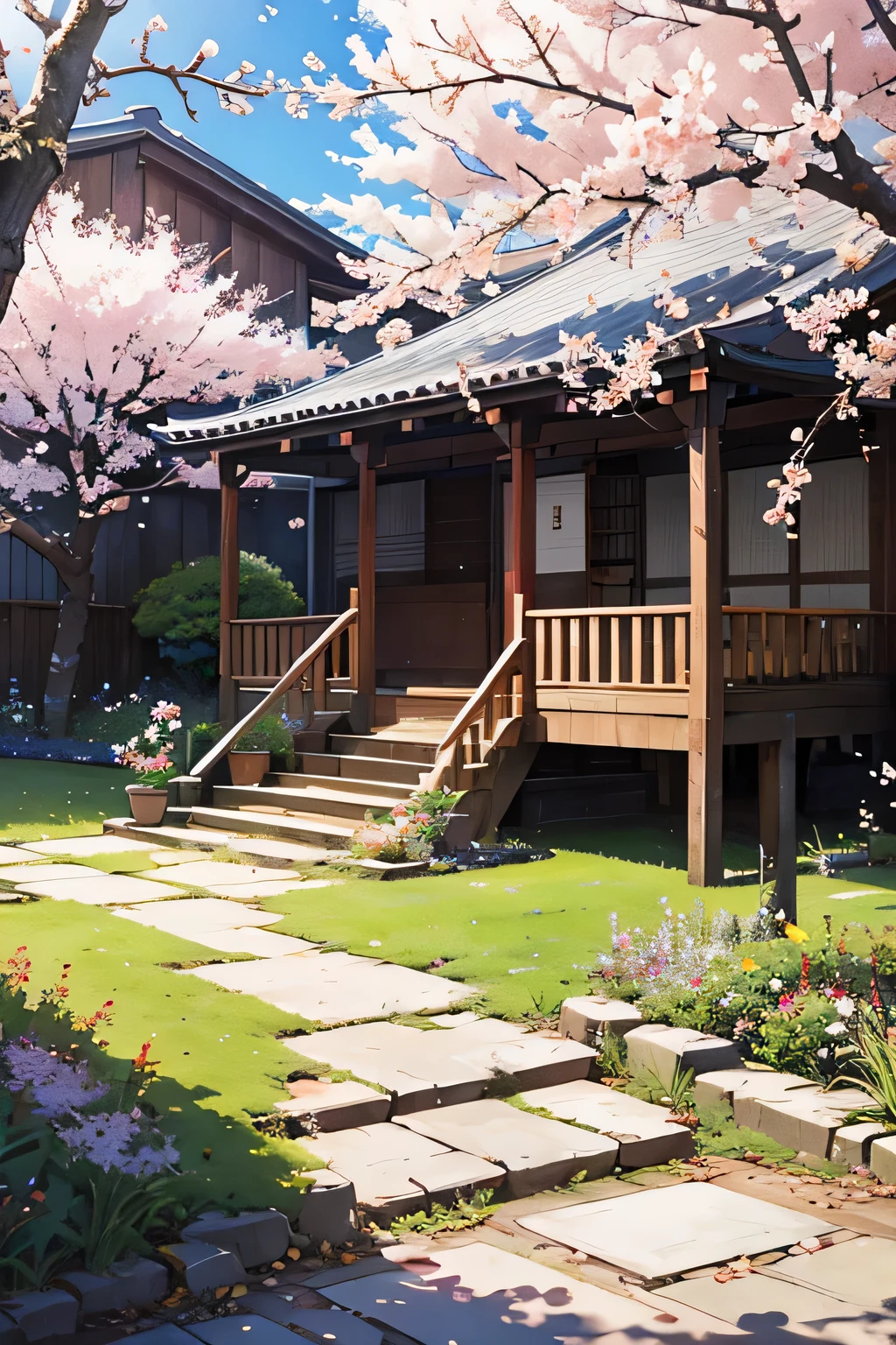A garden full of plum blossoms