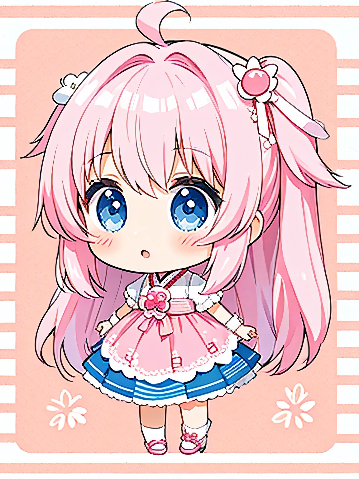 Momoko Sakura style, Kawaii Design, The most beautiful girl of all time、chibi, Moon