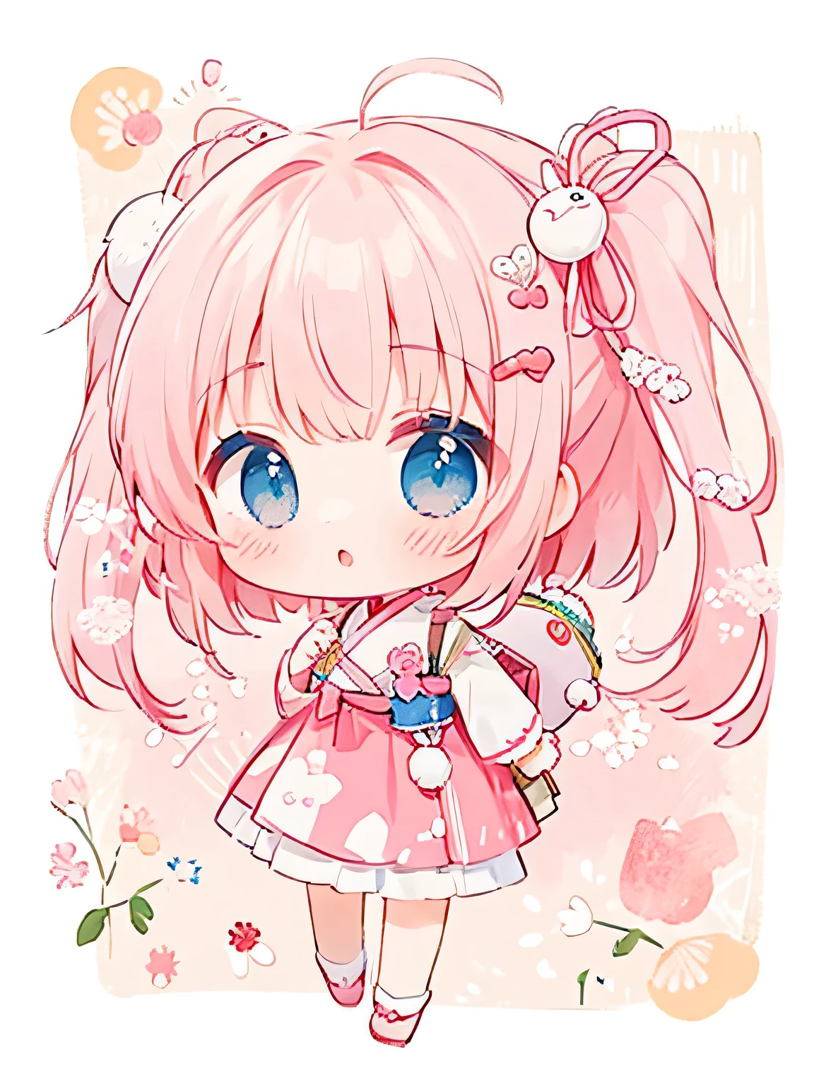 Momoko Sakura style, Kawaii Design, The most beautiful girl of all time、chibi, Moon
