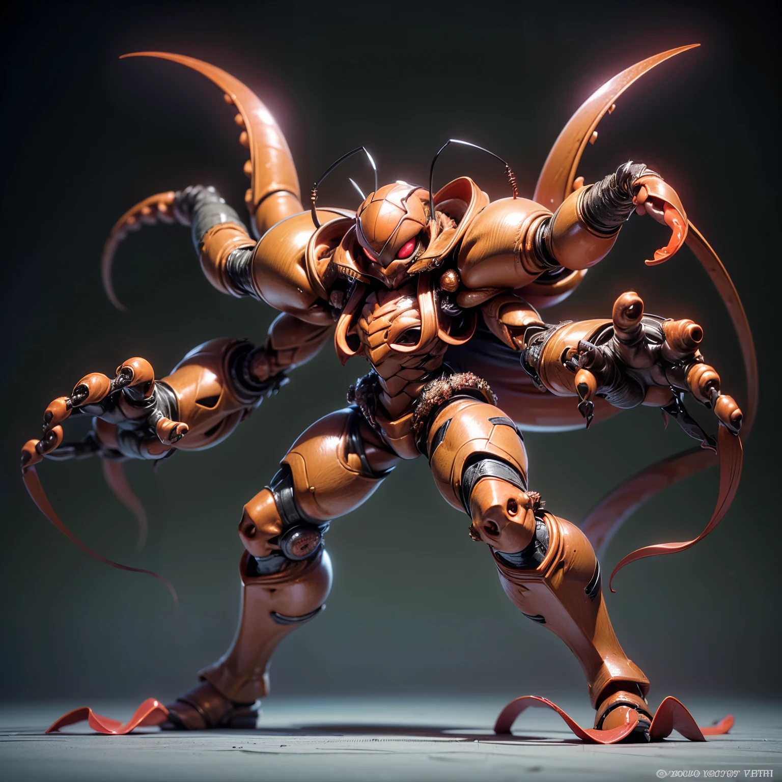 (high resolution,masterpiece,best quality,extremely detailed CG, anime, official art:1.4), realistic, photo, amazing fine details, all intricate, gloss and shiny,awesome many layers, 8k wall paper, 3d, sketch, kawaii, illustration,( solo:1.4), perfect female proportion,villainess, (fusion of COCKROACH and lady:1.4), (COCKROACH form lady:1.2), (COCKROACH lady:1.2), (fusion:1.2), (solo:1.4), (evil smile:1.2), muscular, abs, (octopus exoskeleton bio insect suit:1.4), (COCKROACH red exoskeleton bio insect armor:1.2), (red COCKROACH antennae:1.3),