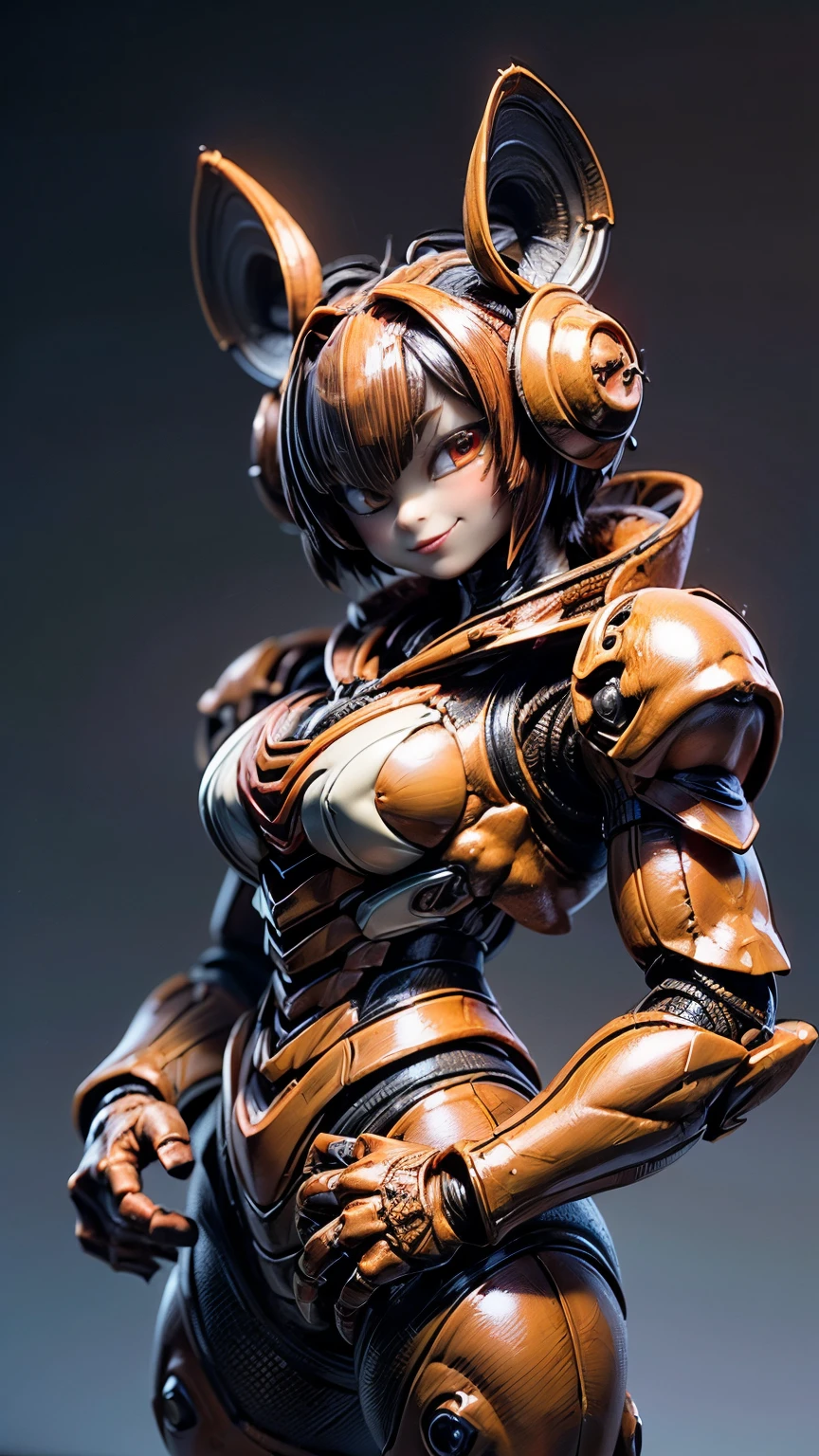(high resolution,masterpiece,best quality,extremely detailed CG,), realistic, photo, amazing fine details, all intricate, gloss and shiny,awesome many layers, 8k wall paper, 3d, kawaii, ( solo:1.4), perfect female proportion,villainess, (fusion of COCKROACH and lady:1.4), (COCKROACH form lady:1.2), (COCKROACH lady:1.2), (fusion:1.2), (solo:1.4), (evil smile:1.2), muscular, abs, (COCKROACH exoskeleton bio insect suit:1.4), (COCKROACH red exoskeleton bio insect armor:1.2), (red COCKROACH antennae:1.3),