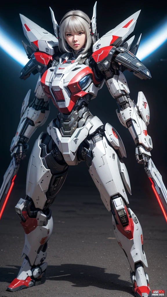  Super detailed, advanced details, high quality,  High resolution, 1080p, hard disk, beautiful,(war machine),Armor War,(Missile)Capture the big picture,beautiful,Mecha cyborg girl,battle mode,Mecha body girl,She is wearing a futuristic war machine weapon mecha