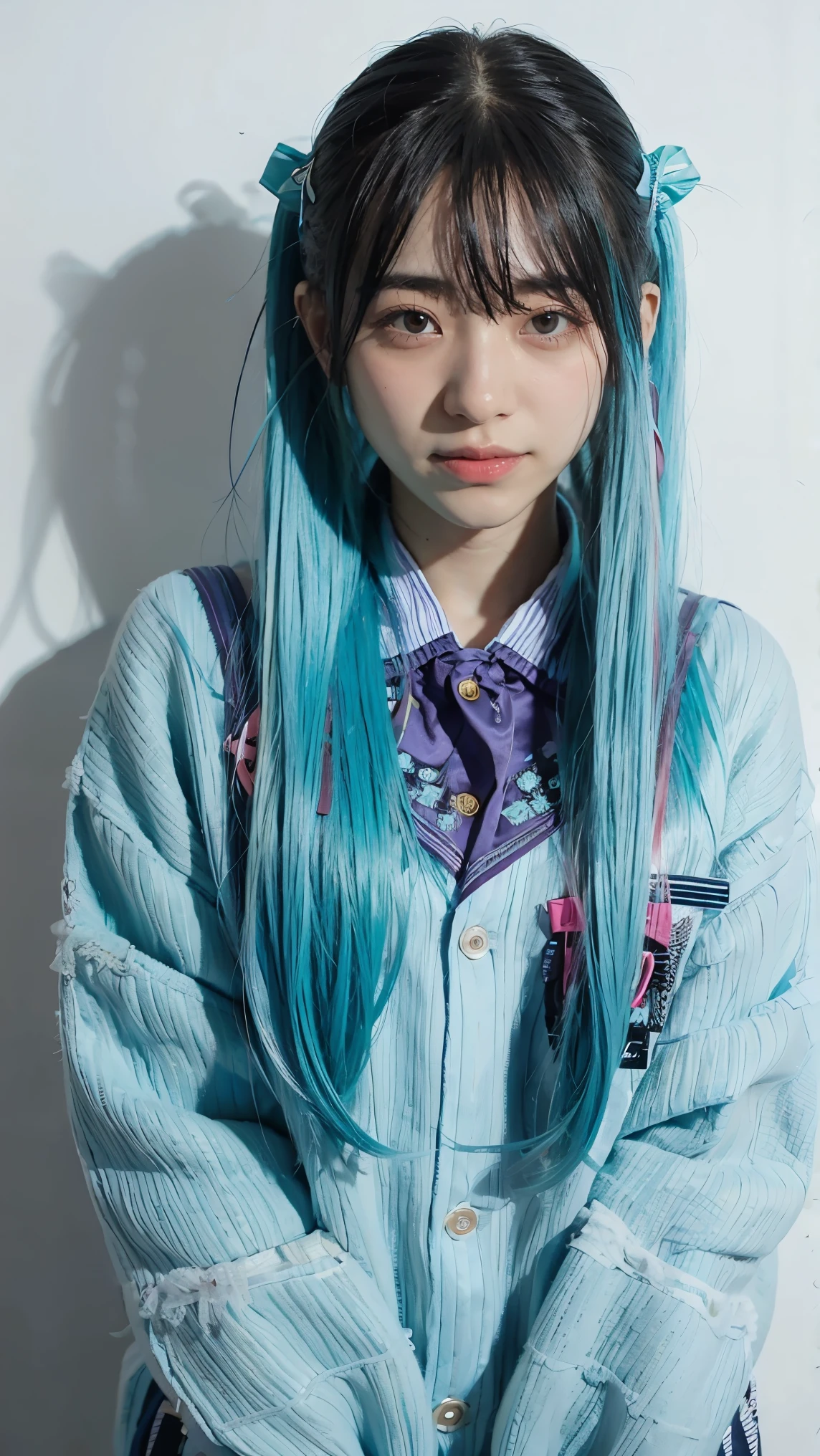 1girl, hatsune miku, cowboy shot,