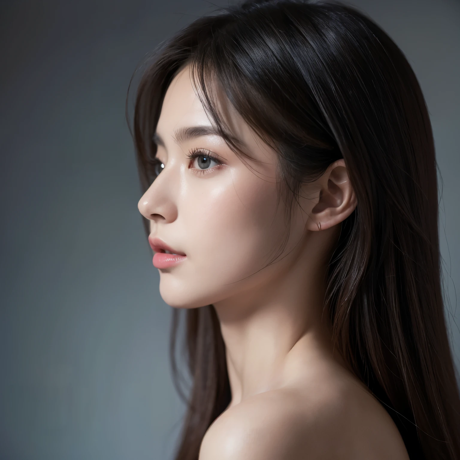 (8k, highest quality, masterpiece:1.3, 超A high resolution, 超Realistic), High detail, (Lifelike face), Realistic, Photorealistic:1.37, Raw photo, ((beautiful女性)), Detailed face, beautiful目, Realistic eyes, Eyes in beautiful Details, (Realistic Skin), beautiful skins, attractive, Depth of written boundary, High resolution, High pixel count, ((profile, avert your eyes, Don't look the audience in the eye, Don't look at the camera)), Stylish cafe, The background is also shown in the photo., Clear details, Clear photos, Natural color reproduction, Noise Reduction, High fidelity, Small silver-colored pendant, Small silver-colored necklace, (Light knit U-neck shirt in wine color, Neat and clean clothing, Clothes that hide the chest area, Clothes that hide the chest area, Clothes that hide the chest), , Sexy lips, I can see the ears, Laughter, A kind smile, beautiful skins, attractive, Golden Ratio, (Detail Makeup:1.2), Professional Lighting, Facial lighting, The best light, Japanese, Japanese women, Japanese Mature, Mature Woman, Short Bob Hair, ((60 years old, beautiful, Facial wrinkles, Wrinkles around the eyes, Nasolabial folds, small wrinkles, beautiful, beautiful Aunt, Medium mole, Small mole on face)), Overall image, whole photo, Photo from the waist up