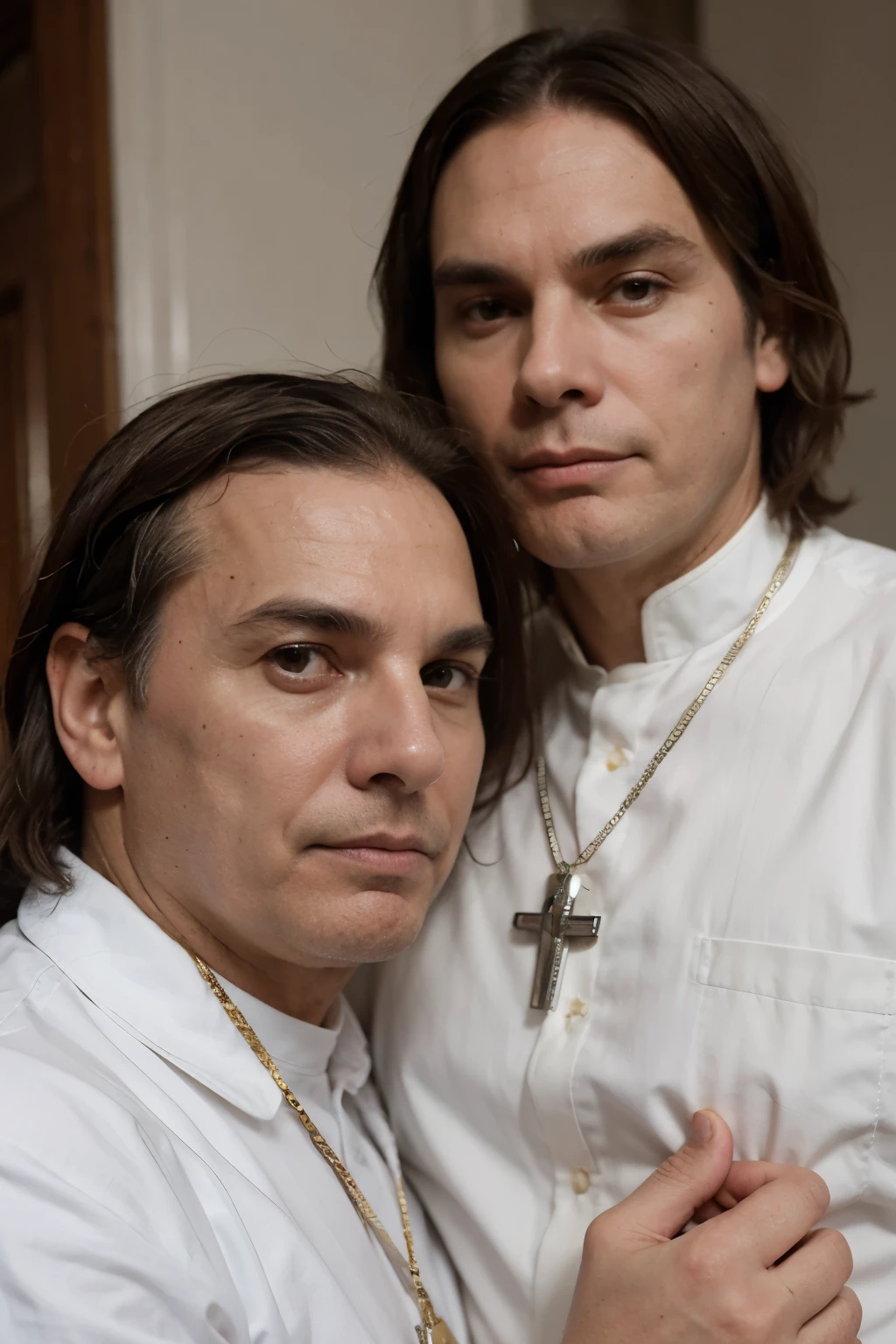papa francisco caracterizado de brasil, se encontrando com jair bolsonaro