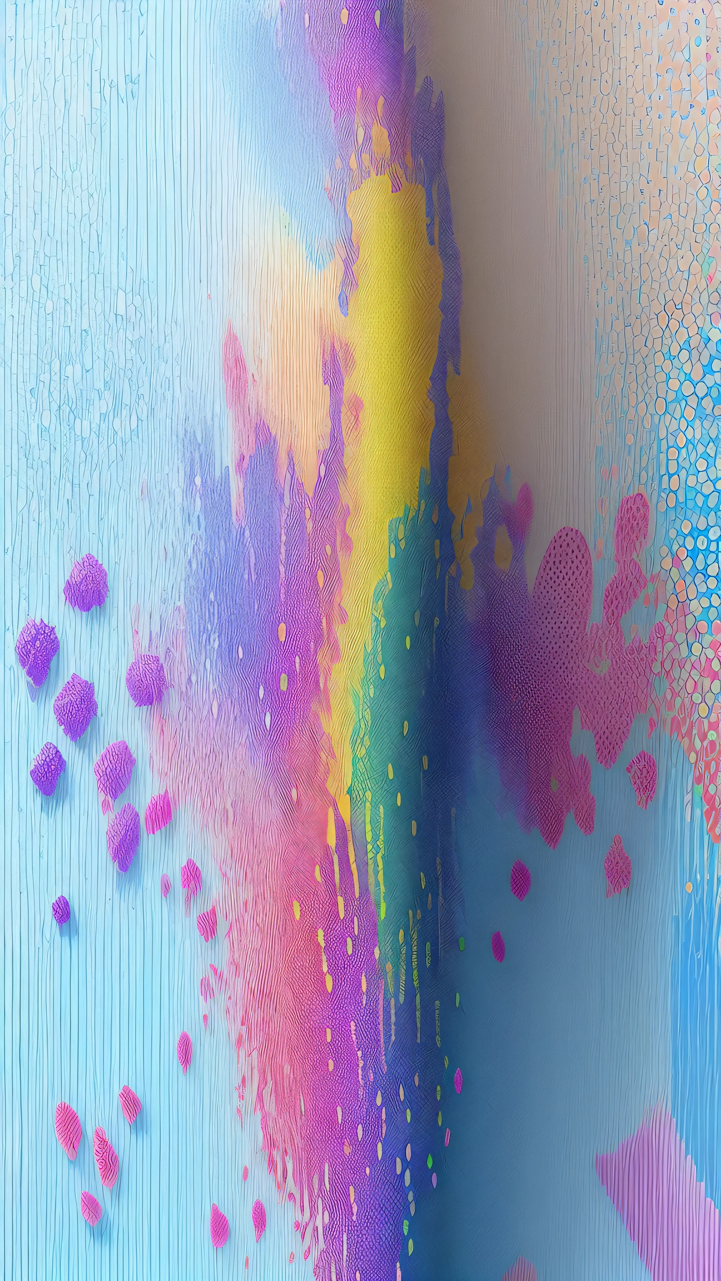 Pointillism、vivid、colorful、Three-dimensional、wallpaper