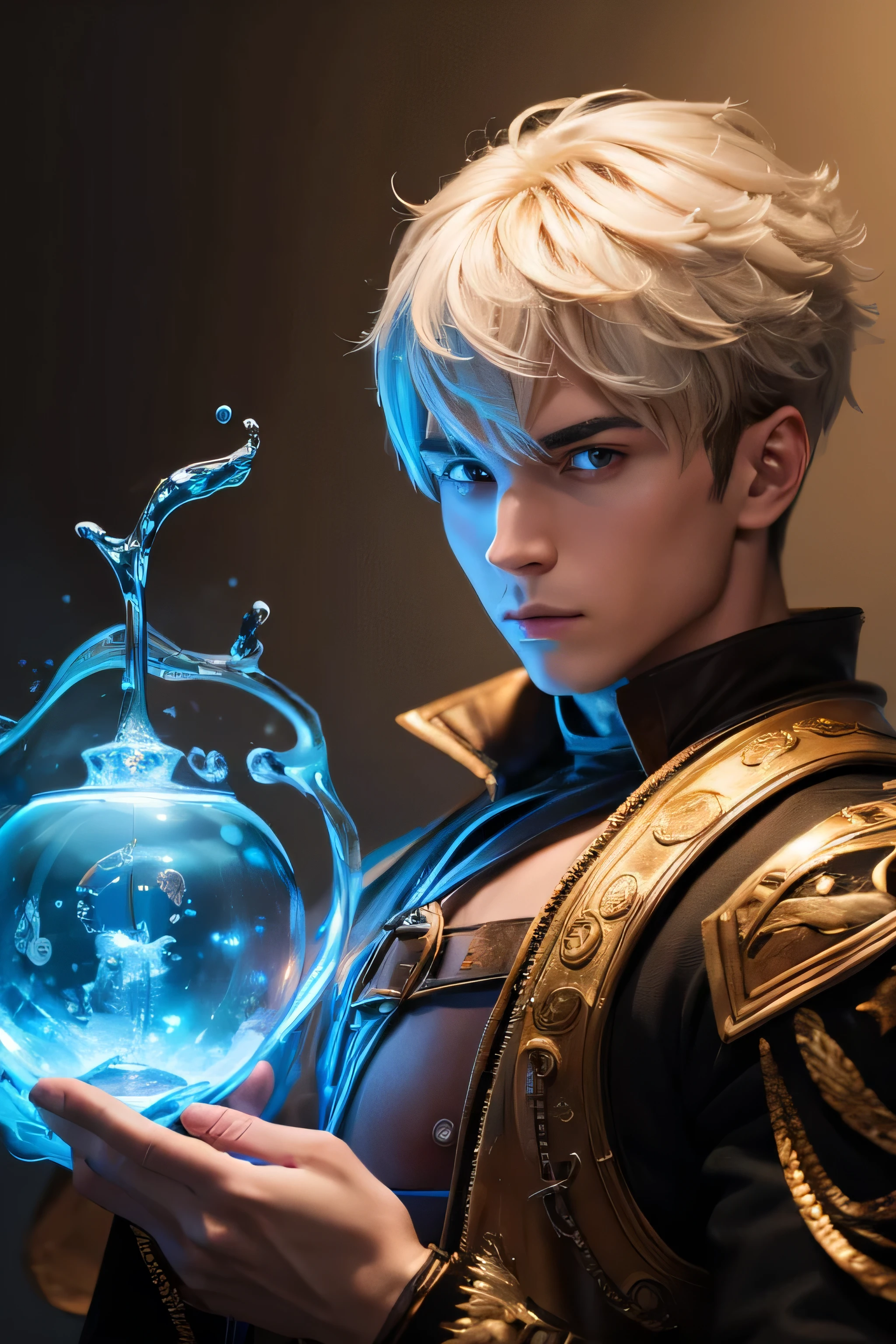 1 male alchemist, 25 years old, absurdres, high res, ultrasharp, 8K, masterpiece, the image should be of absurd resolution and high detail. It should be ultra-sharp and available in 8K resolution, representing a masterpiece in image quality.