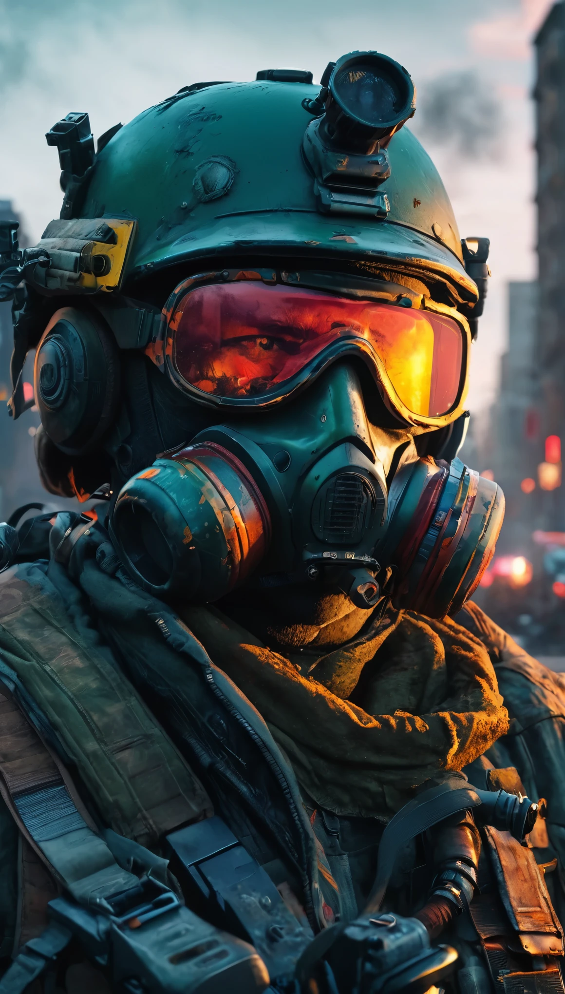 create an image demonstrating the style of ((Avant Apocalypse)) style, hyper realism, 8k high definition, vibrant colors, sharp focus, insanely detailed