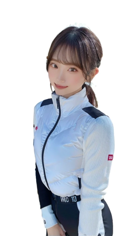 An innocent 20-year-old girl、((White tank top, Dramatic Pose)),smile,break (Spacecraft control room background):2,、break RAW Photos, (8k、highest quality、masterpiece:1.2)、(Intricate details:1.4)、(Realistic:1.4)、Octane Rendering、Complex 3D rendering with ultra-detail, Studio Soft Light, Rim Light, Crisp details, Super detailed, Realistic skin texture, detailed aspects, Beautiful details in the eyes, Highly detailed CG Unity 16k wallpaper, Compensate, (Detailed Background:1.2), Glowing Skin, whole body、(Astro Best):2,(Black long sleeve):5,headphone,Smart Watches,((Stand with your hands folded behind your back、Leaning forward、Top view))