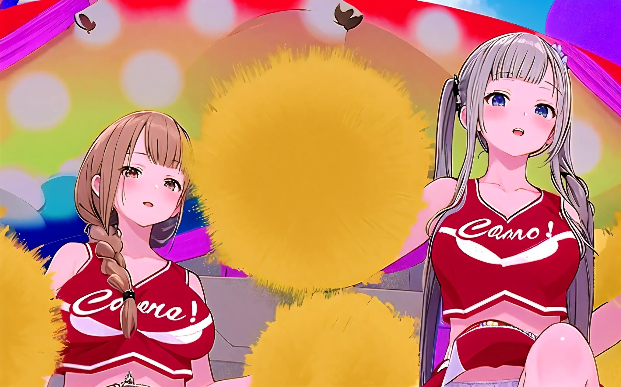 ecchi anime style, ecchi style, azur lane style, visual novel key visual, anime girls in underwear posing for a picture, ecchi anime style, hololive, ecchi, in clothes! highly detailed, visual novel cg, high school girls, upskirt, panty, anime maids riding early tanks