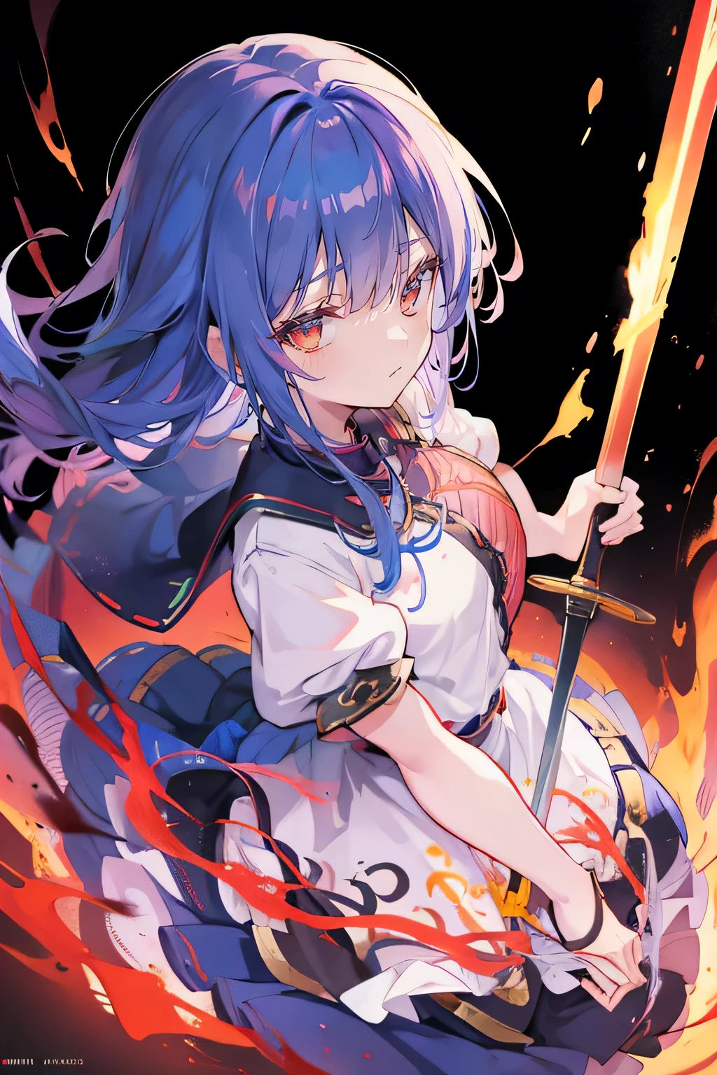 Anime girl holding a sword in the fire, Anime epic artwork, 4k Anime Wallpaper, Anime Art Wallpaper 4K, Anime Art Wallpaper 4k, Anime Wallpaper 4k, anime art wallpaper 8 k, Anime Wallpaper 4 k, Bad guy anime 8k, Anime Wallpaper, Anime Wallpaper, hd Anime Wallpaper, Anime style 4k, 4k comics wallpaper