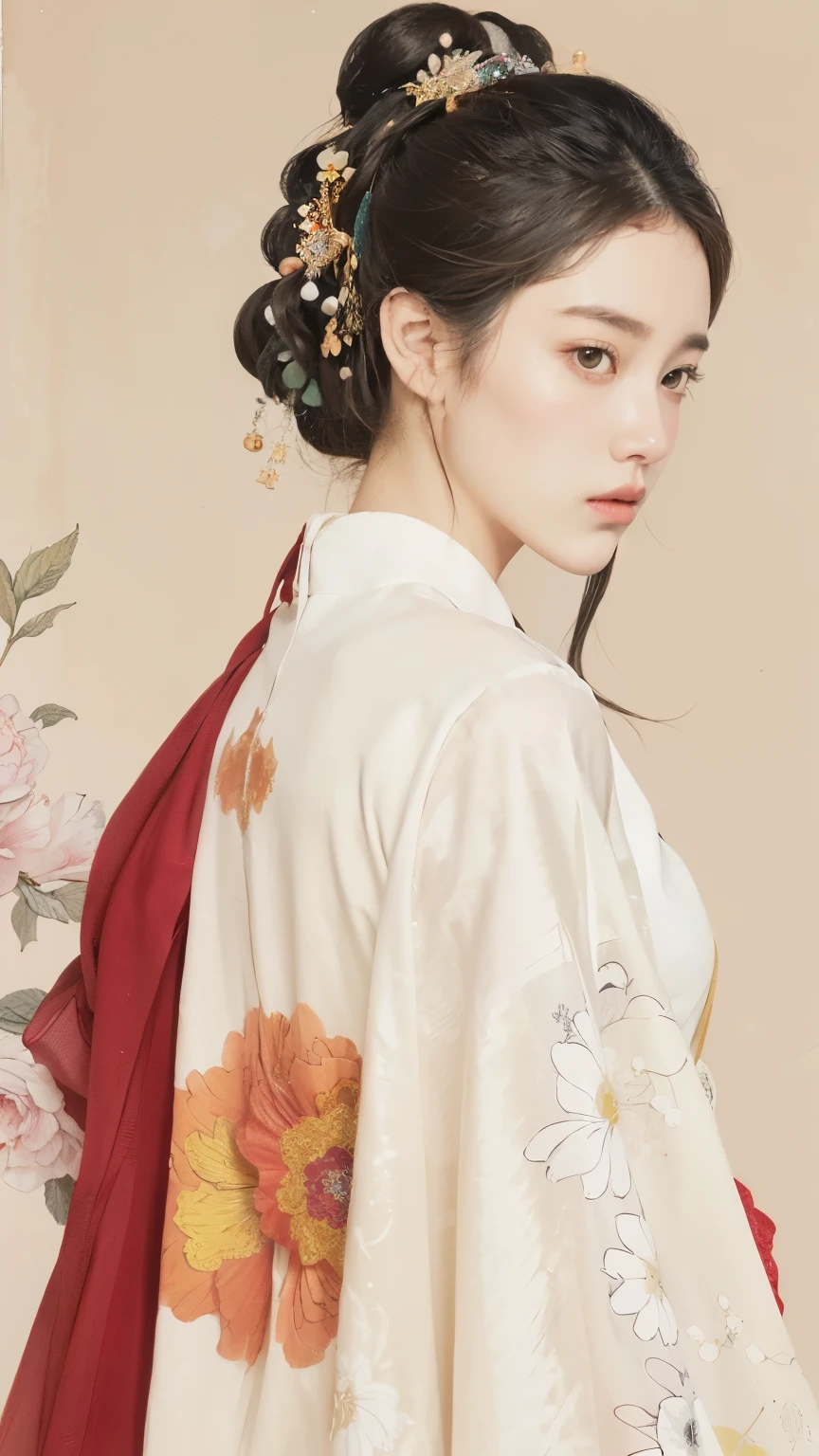 (1 woman:1.4),alone, very cool， extremely detailed,(Joshua Middleton Comic Cover Art:1.1), (action painting:1.2),(concreteism:1.2),(maximalist:1.5),fancy,most detailed,white gray background, white hanbok, calm colors， (masterpiece, top quality, best quality, official art, beautiful and aesthetic:1.2),