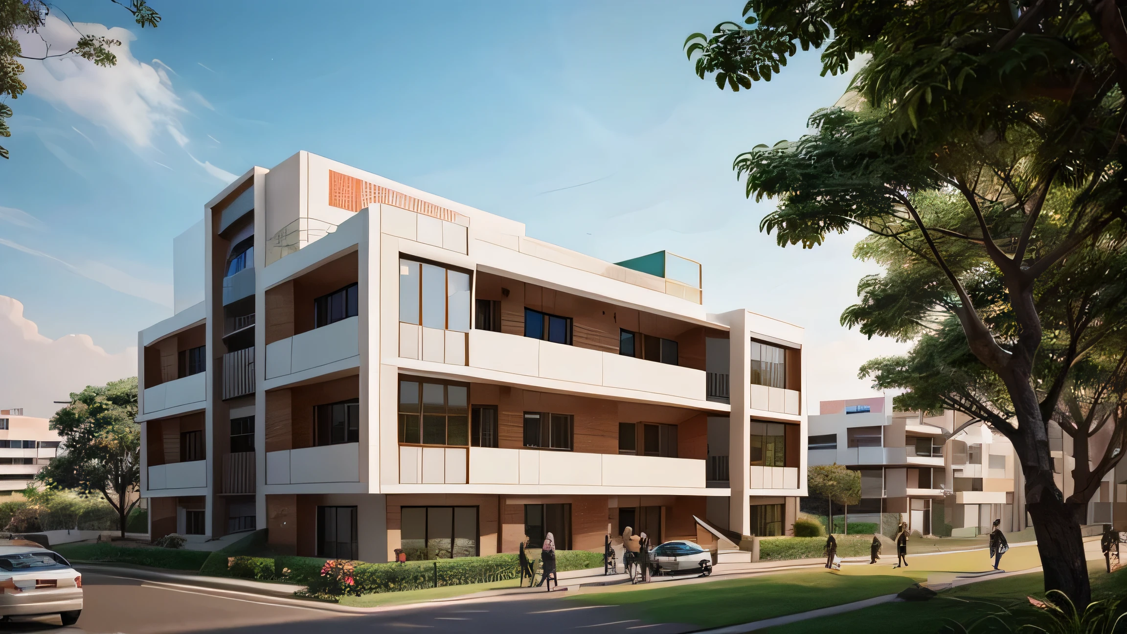 Draw a picture of Building 1, Special Professor Boonthin Atthakorn Building.