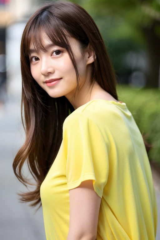 whole body Long hair「A little brown、yellow」Large bust Natural appearance adult「older sister」 cute White and beautiful skin