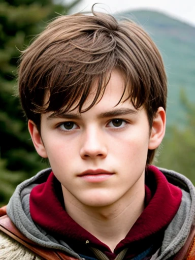 a young wizard Scottish. focus on face.